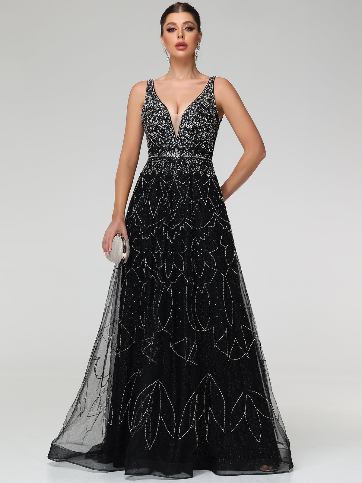 Soreia Embellished Sequin Maxi Dress