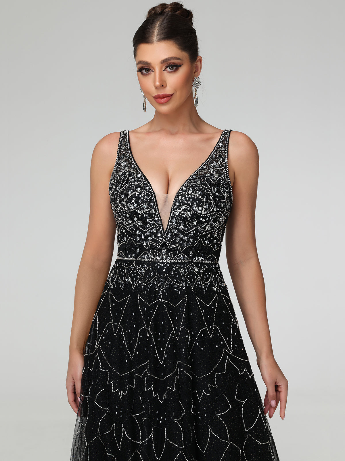 Soreia Embellished Sequin Maxi Dress