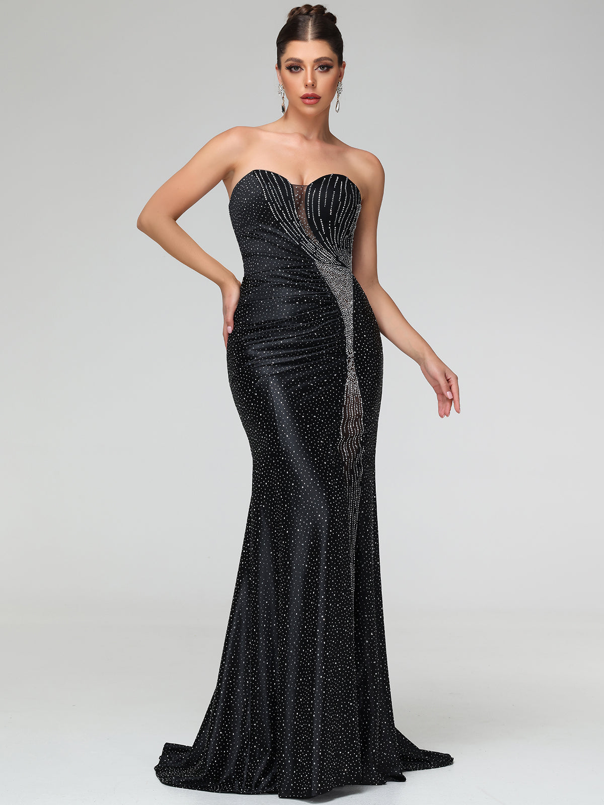 Edita Bandeau Embellished Maxi Dress